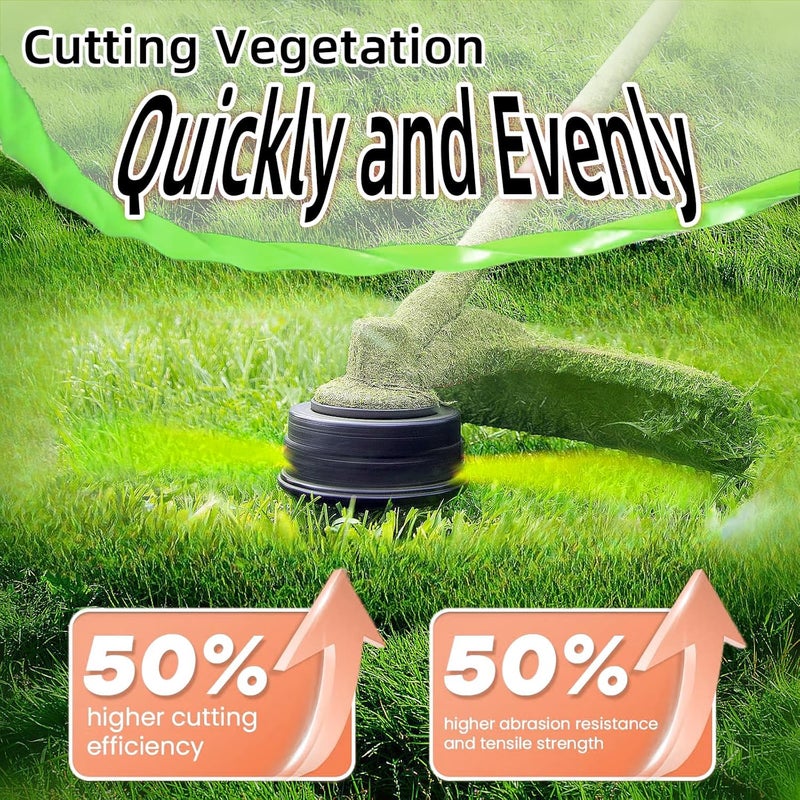 Quintillus 5-Pack 095 Trimmer Line Heavy Duty, Professional Twisted Weed Wacker String for Gas and Electric Grass Trimmer and Brushcutters, Pre-Cut Dual Color 3-section Fast-positioning Twisted Trimmer Line 14FT - Image 4